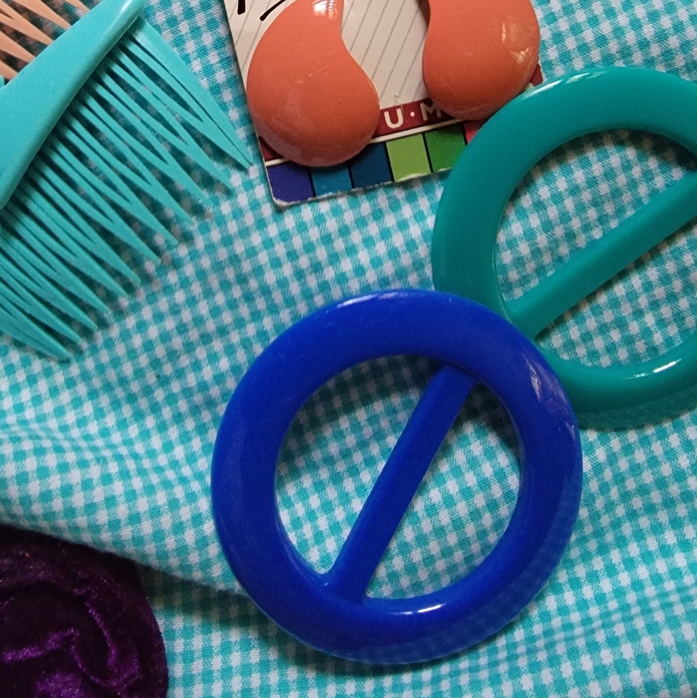 NOS VTG 1980s Earrings & Tshirt Clip - Picture 13 of 15